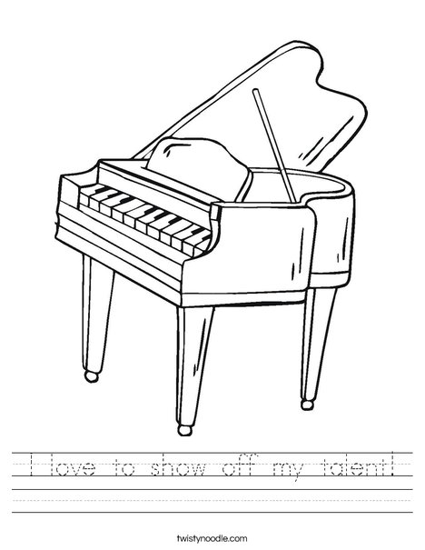 468x605 I Love To Show Off My Talent Worksheet