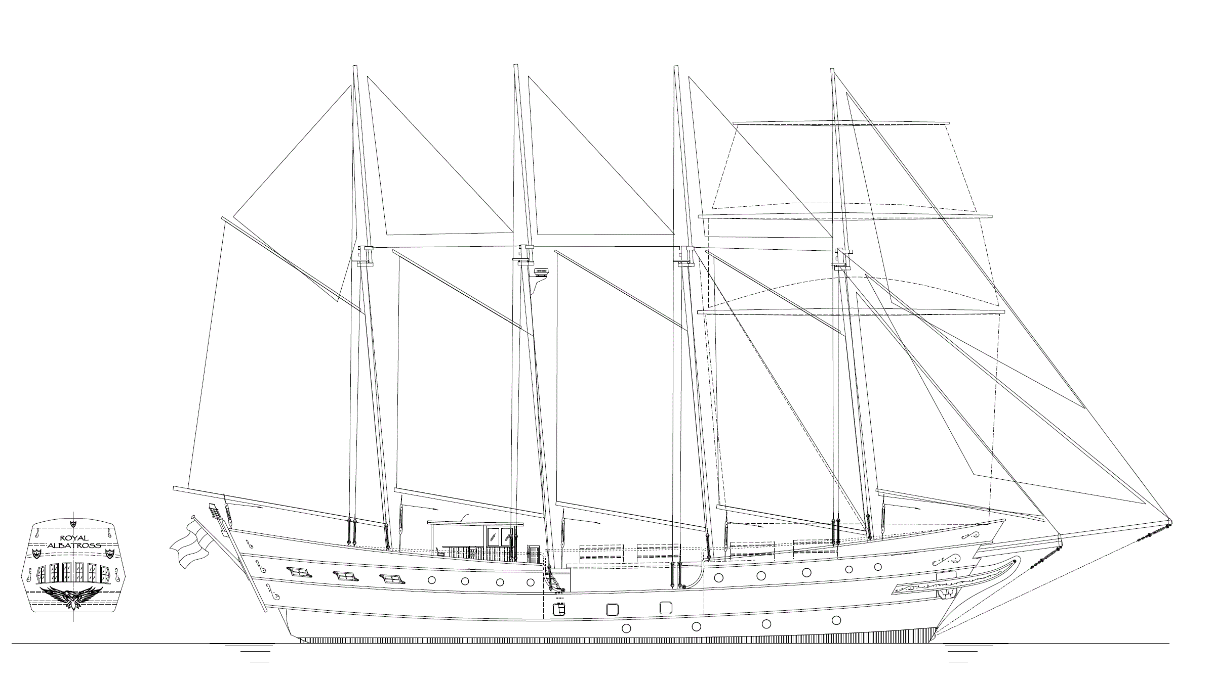 2396x1349 110 Foot Tall Ship