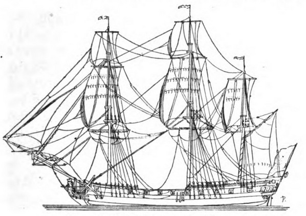 598x422 The Ship Of The Line And Her Satellites A.d.1700 1840