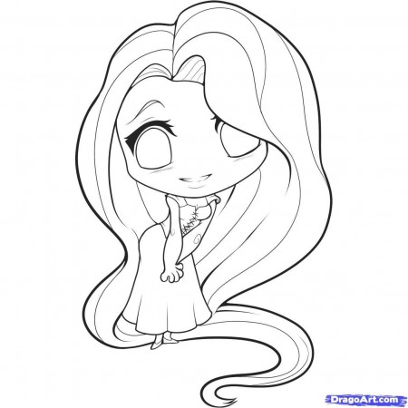450x450 How To Draw Chibi Rapunzel Tangled Step Tattoo Ideas