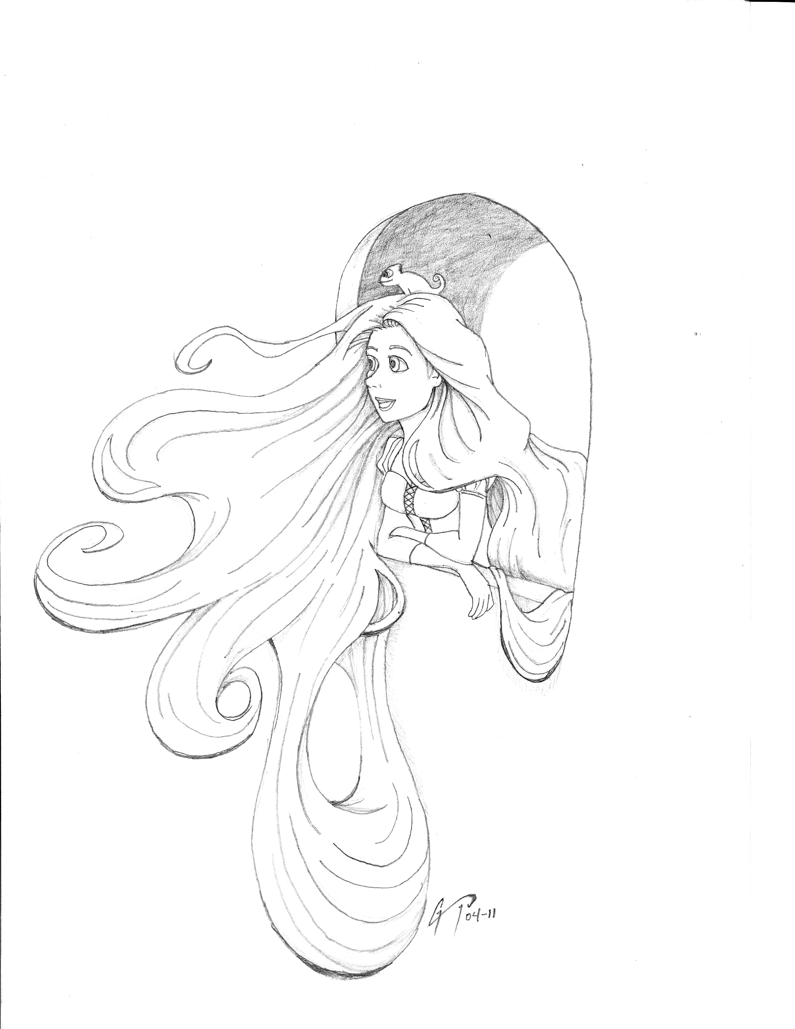 2550x3300 Recent Drawings Rapunzel