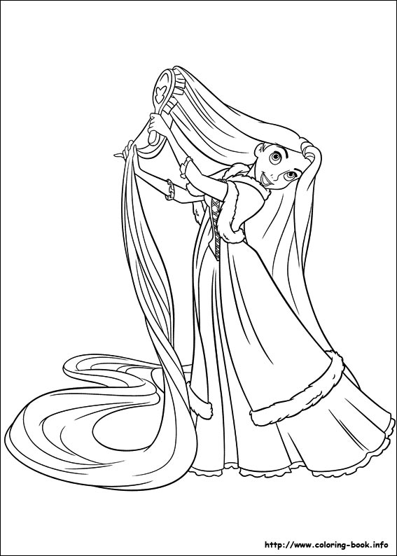 567x794 Tangled Coloring Pages On Coloring