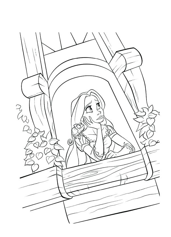 600x829 Epic Disney Rapunzel Coloring Pages Free Download