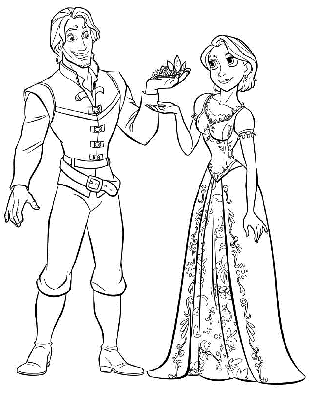 637x809 Tangled Coloring Pages