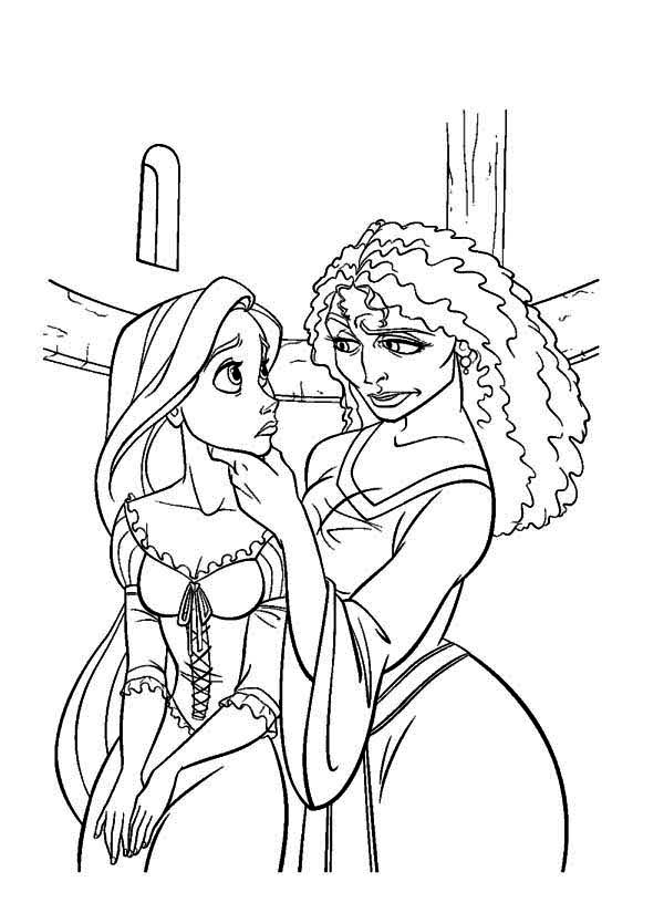 600x825 Tangled Coloring Pages Printable