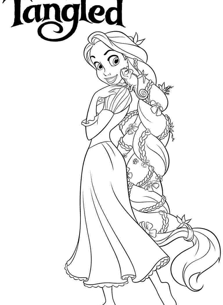 768x1050 Best Rapunzel Coloring Pages Free Printable Coloringace General