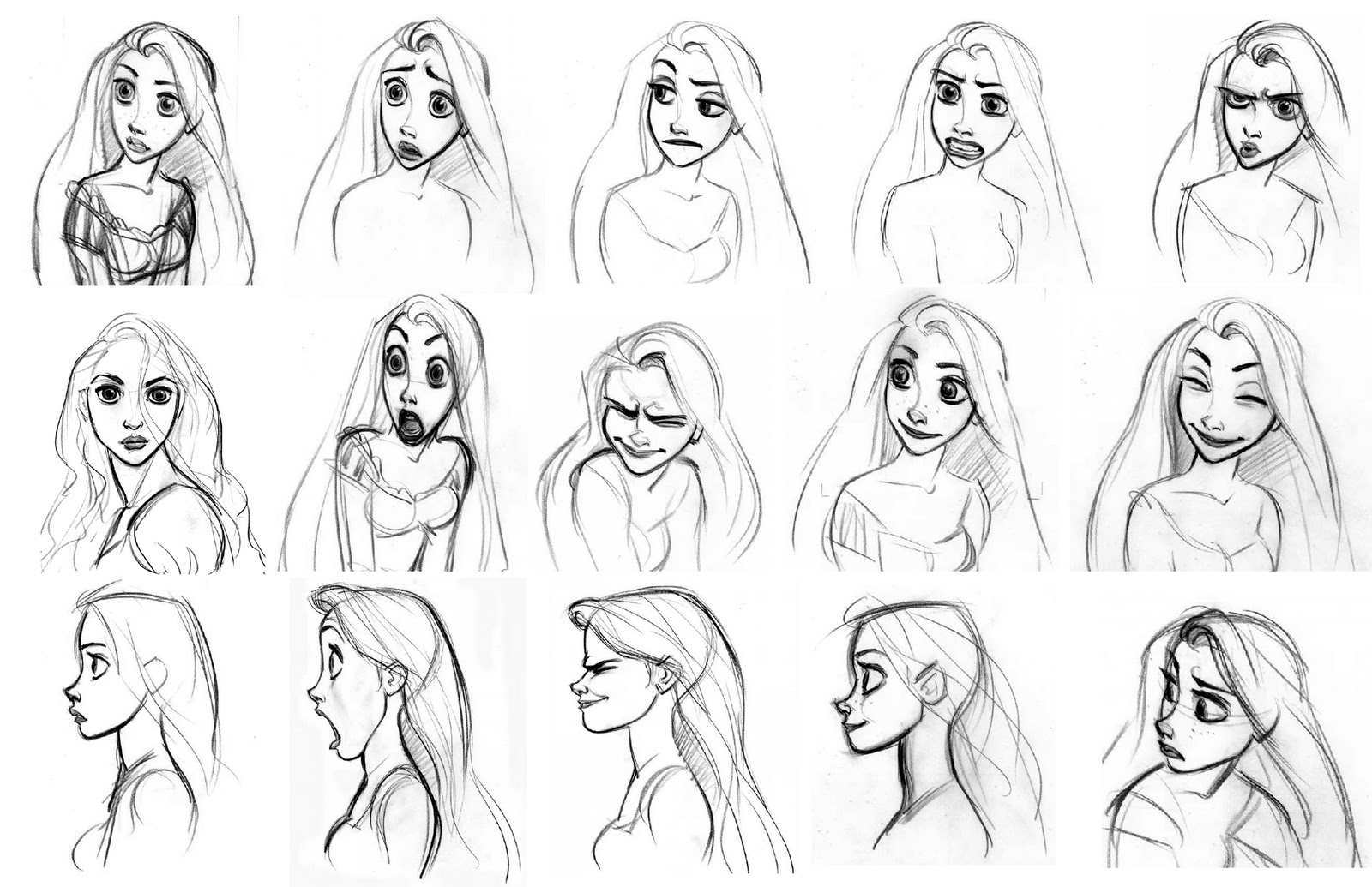 Tangled Rapunzel Drawing at GetDrawings | Free download