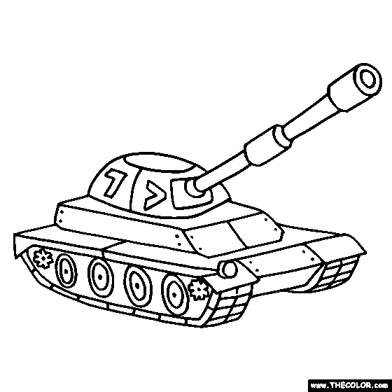 560x560 Tank Coloring Pages