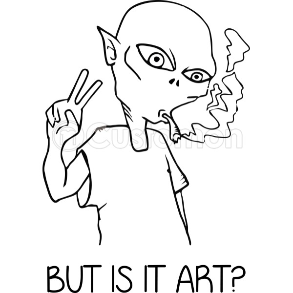 600x600 Alien But Is It Art Men's Tank Top