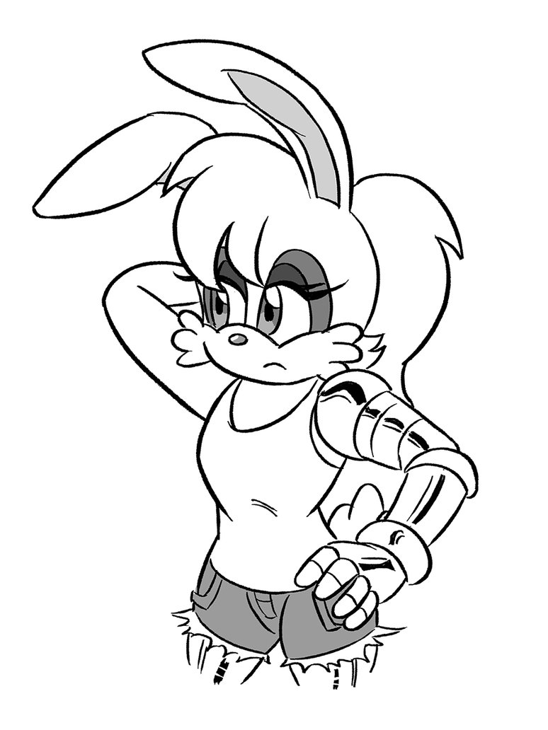 774x1032 Bunnie In A Tank Top By Chauvels
