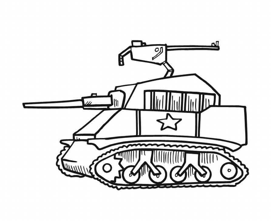 893x727 Unique Comics Animation Military Tank Coloring Pages