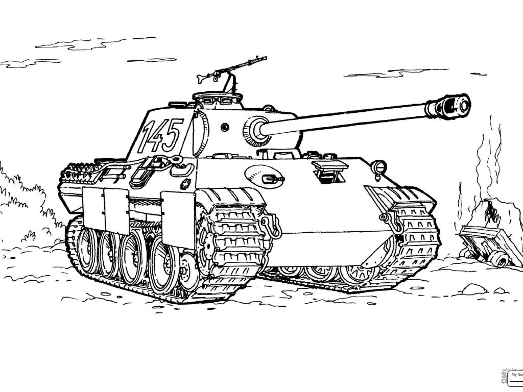1024x768 Heavy Tank Coloring Page Printable Kids Sheets Color Pages Stock