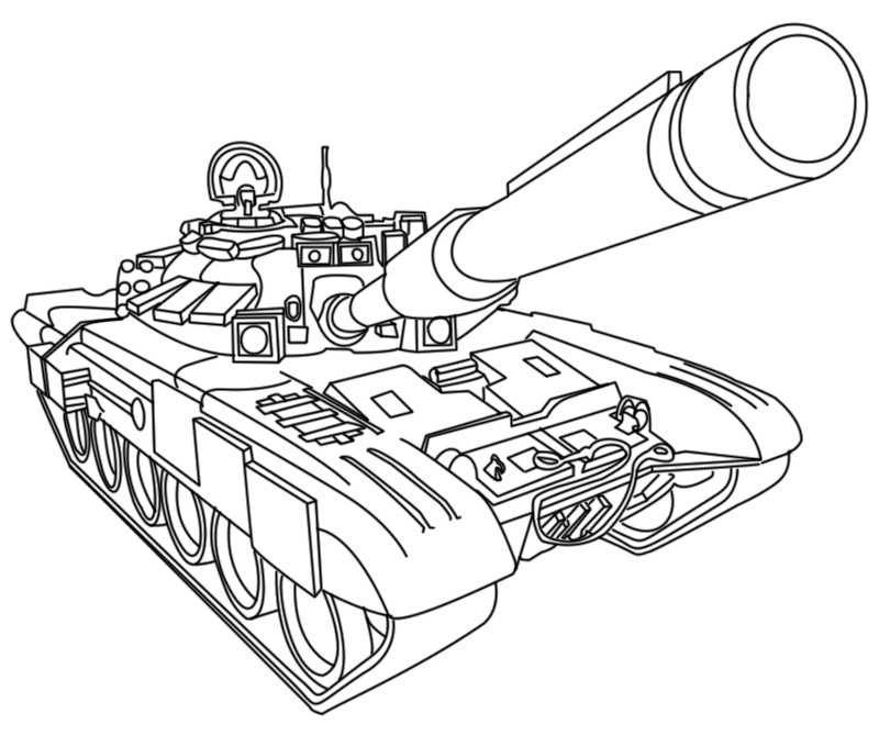 800x670 Tanks Coloring Pages