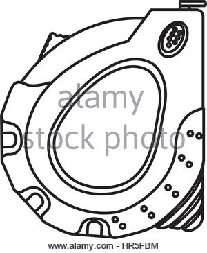 300x365 Sticker Silhouette Tape Measure Icon Stock Vector Art