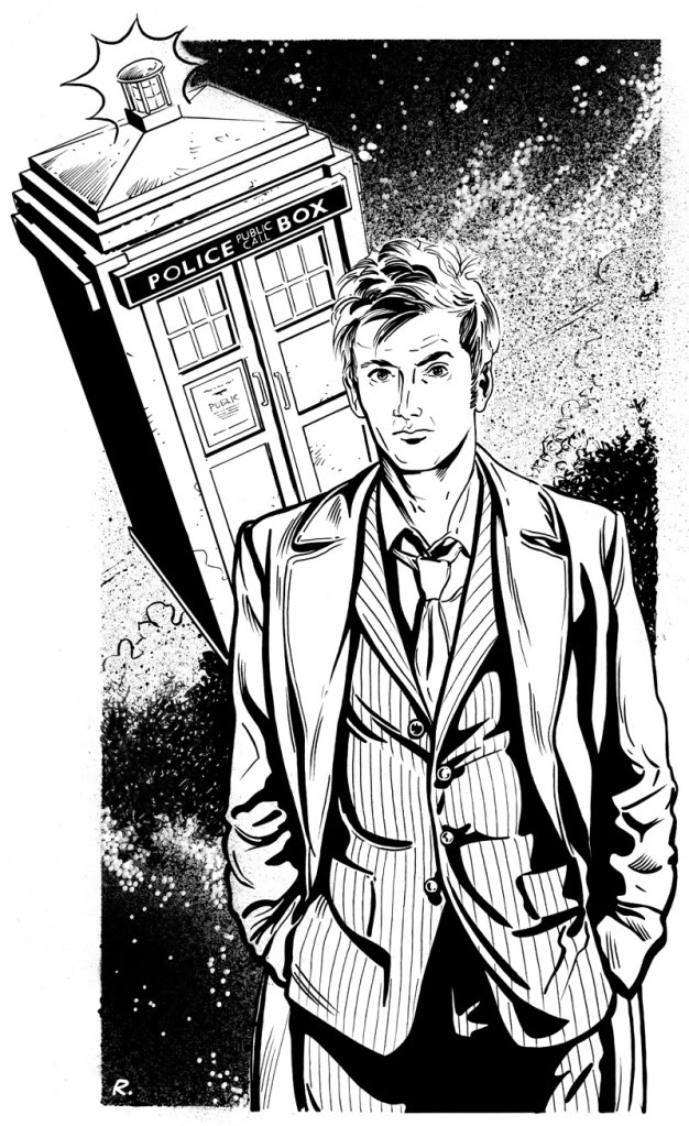 626x1023 7 Free Doctor Who Fan Art Coloring Books (Plus Bonus Coloring