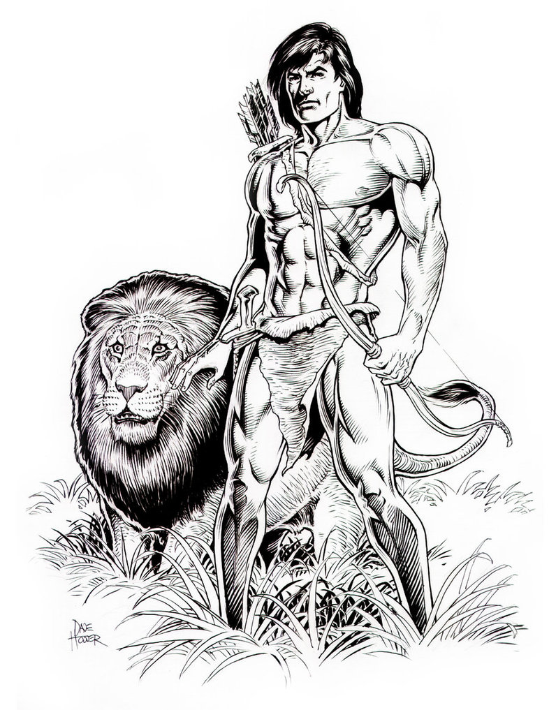 786x1017 Tarzan And Friend By Tarzman