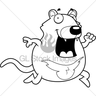 325x325 Cartoon Tasmanian Devil Sign Gl Stock Images