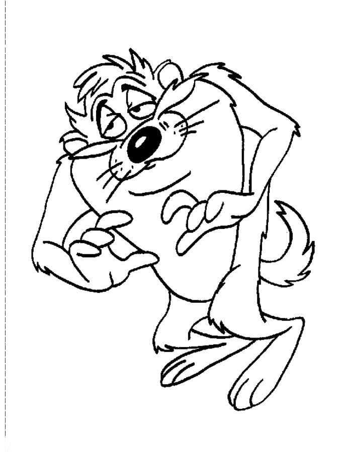 672x900 Tasmanian Devil Coloring Pages 306268