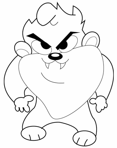 400x506 Tasmanian Devil Coloring Pages Learn To Coloring