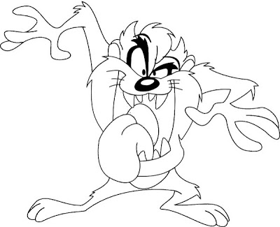 400x325 Tasmanian Devil Looney Tunes Drawings