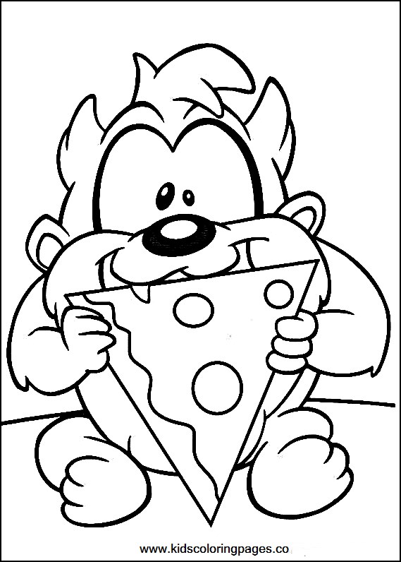 569x796 Baby Tasmanian Devil Coloring Pages