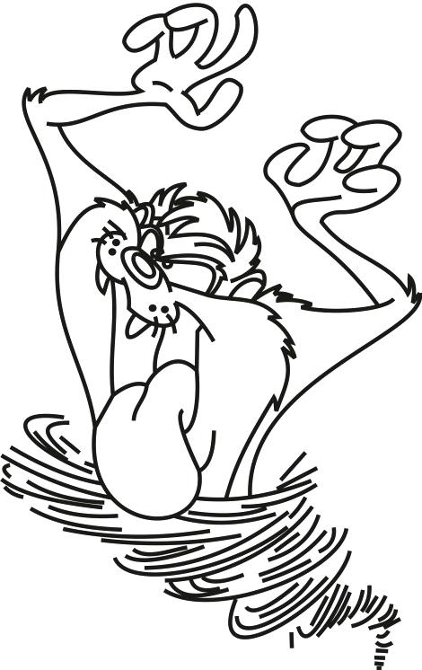 470x746 Tasmanian Devil Coloring Pages Cortefocal.site