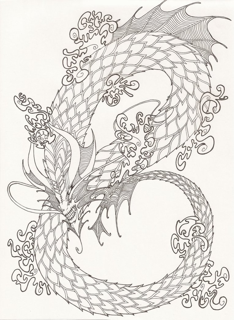 765x1045 Koi Dragon Tatoo By Eraserrain16