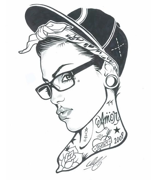 616x699 Tattoo Sketch Women With Ink