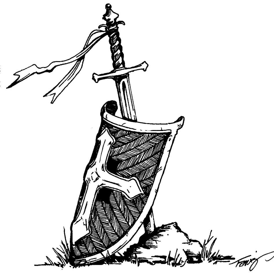 946x958 Medieval Sword And Shield