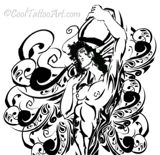 550x532 Free Aquarius Tattoos Art Designs Cooltattooarts