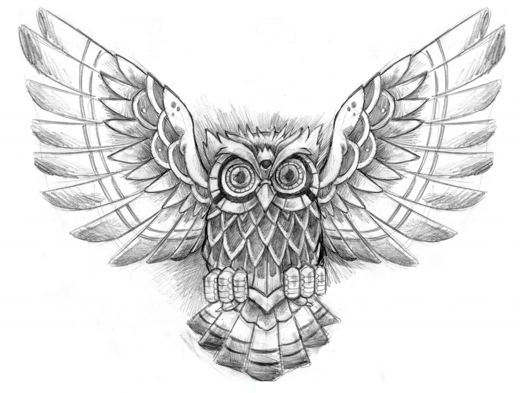 1024x774 Badass Drawing Ideas Badass Drawing Ideas Badass Owl Tattoos