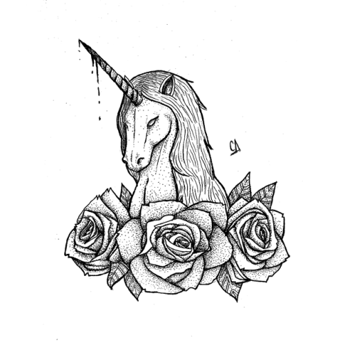 500x500 Unicorn Tattoo Drawing Tumblr