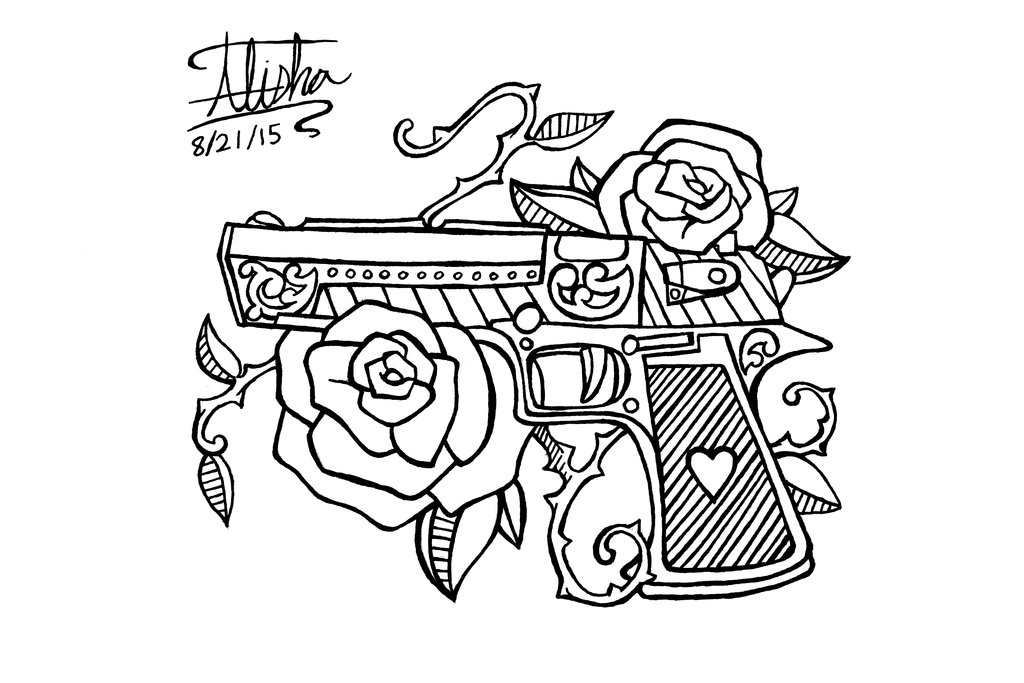 1024x683 Gun Tattoo