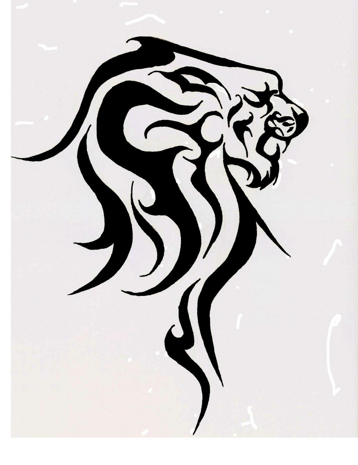 1203x1560 Tribal Tattoo Drawings Designs Lion Head Tribal Tattoo Designs