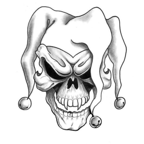 610x610 Skull Tattoo Design