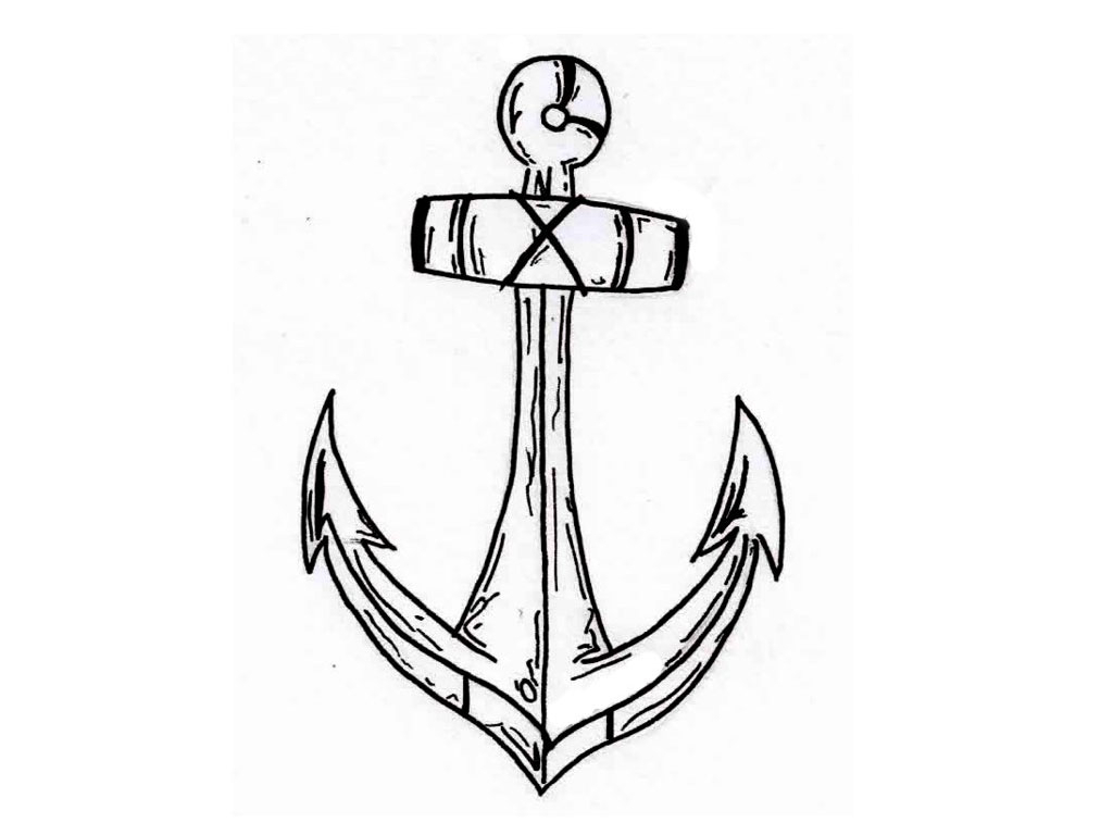 1024x768 Simple Tattoo Drawing Anchor Tattoos Designs Ideas And Meaning