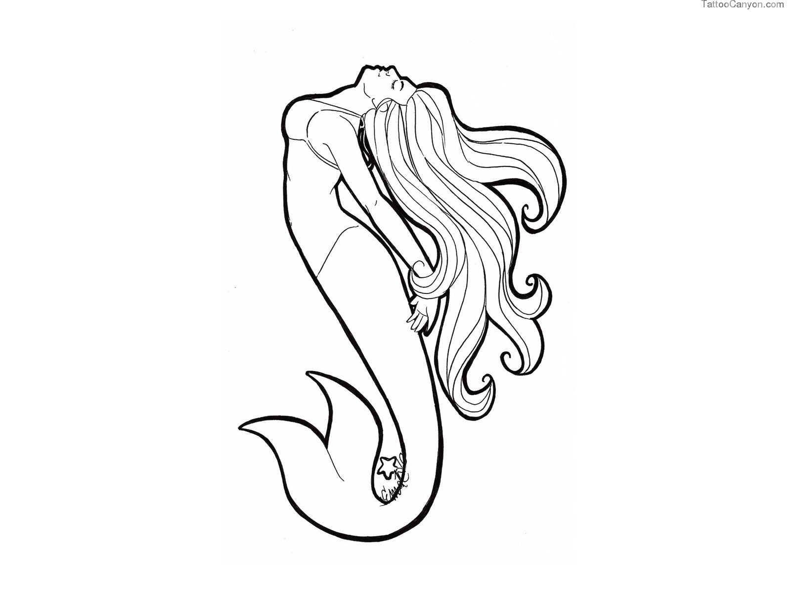 1600x1200 Mermaid Tattoo