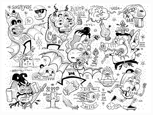 600x454 Tattoo Flash On Behance
