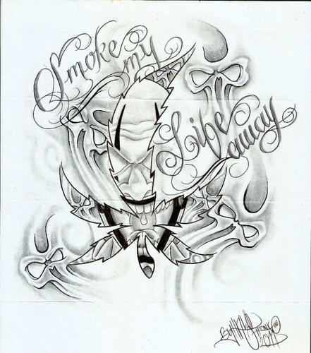 441x500 Tattoo Flash, Aztec, Evil, Gangster, Prison, Cars, Chineese, Women