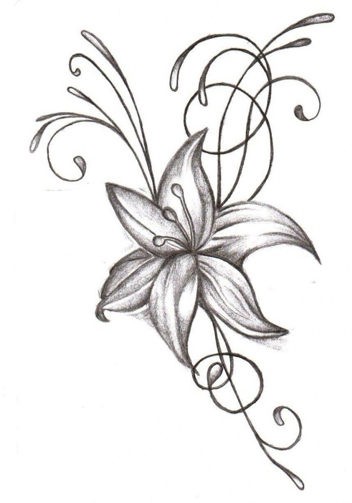 Tattoo Flower Drawing at GetDrawings | Free download