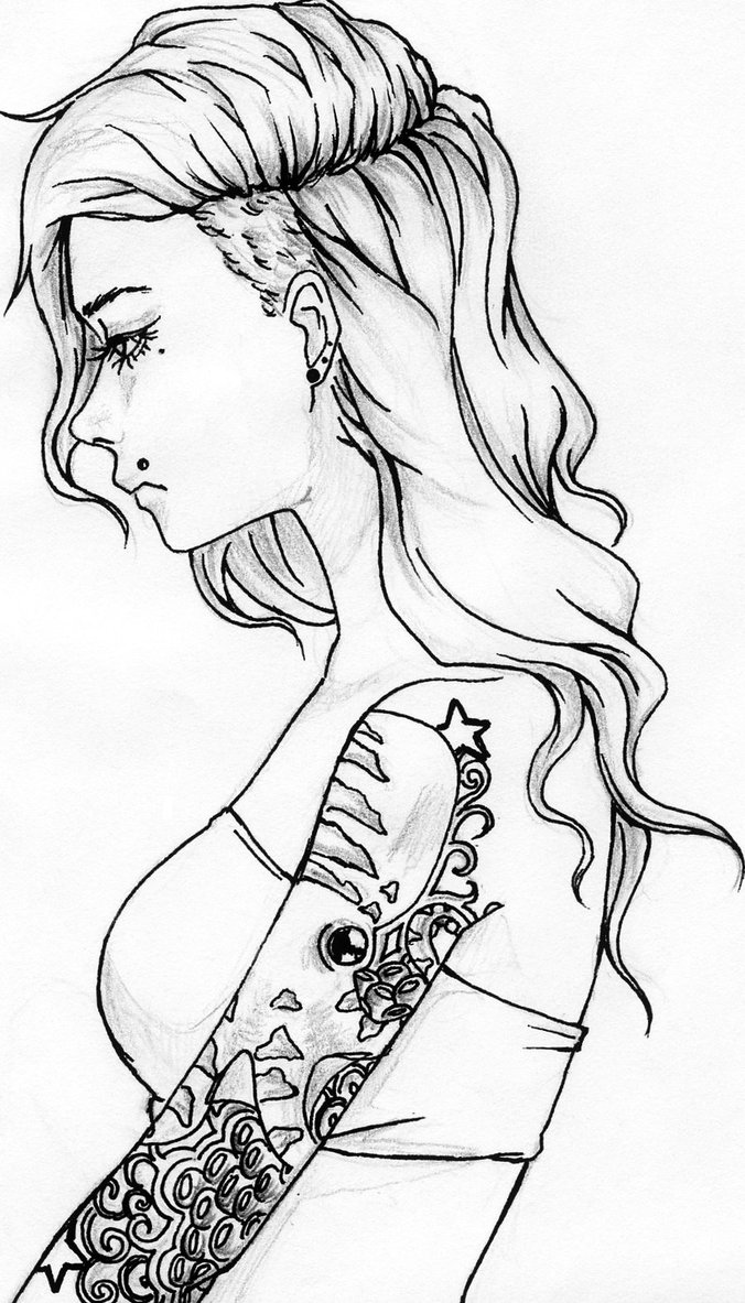 676x1183 The Tattoo Girl By Abionic