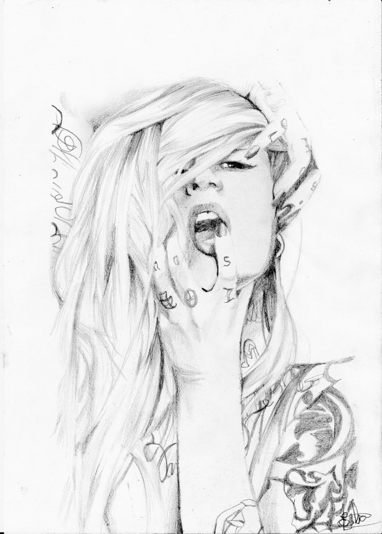 756x1056 Tattooed Girl By Profanust9