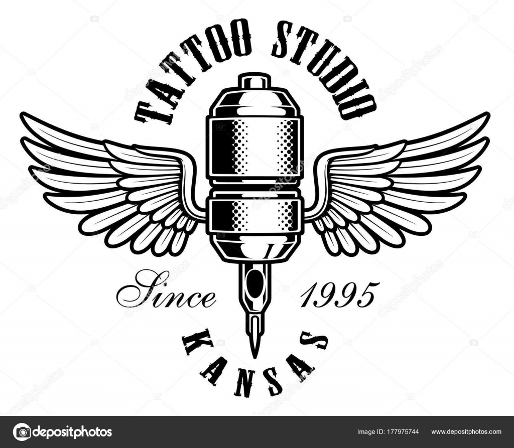 1024x893 Tattoo Machine Logo Stock Vector Kasyanov Creation