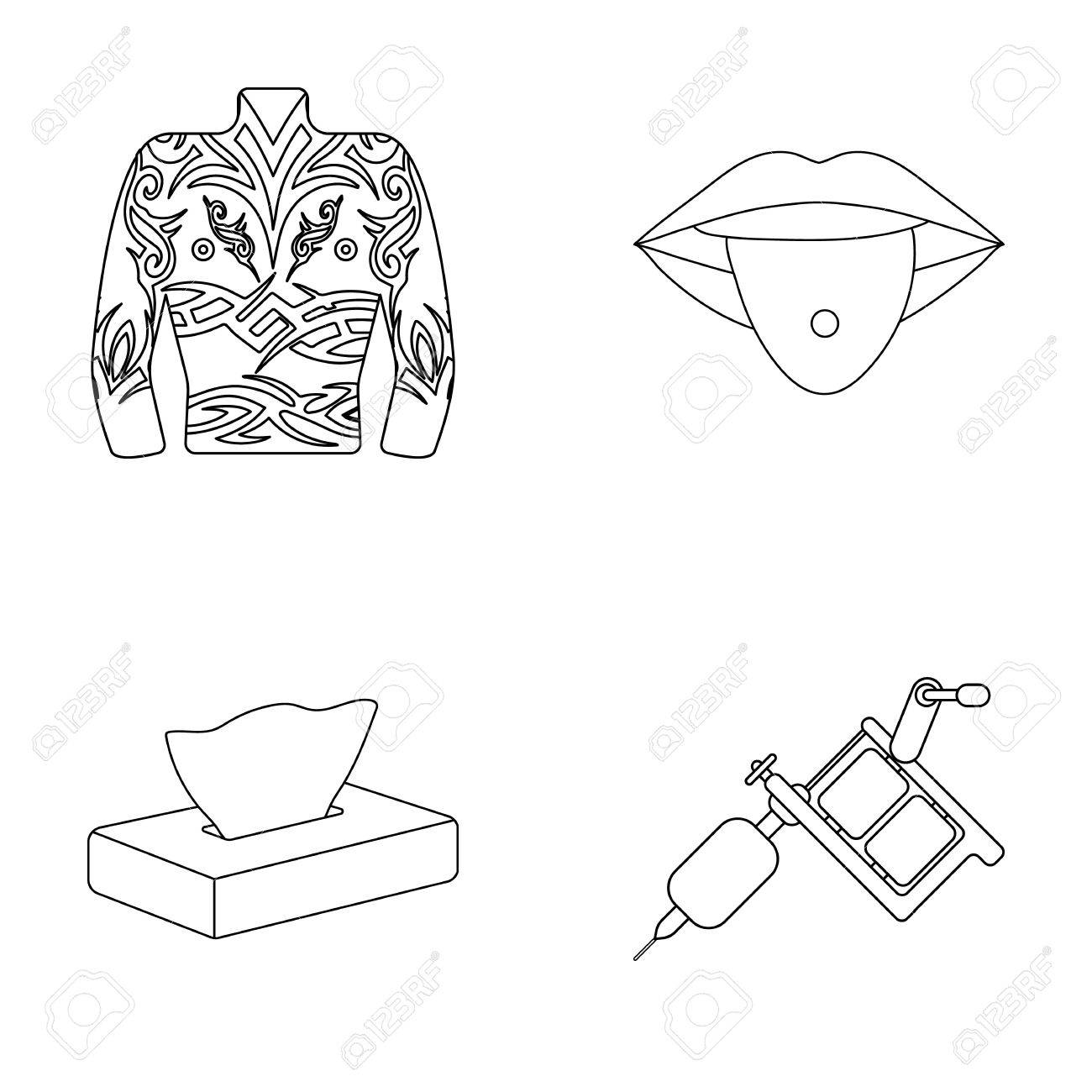 1300x1300 Body Tattoos, Piercings, Napkins, Tattoo Machine. Tattoo Set