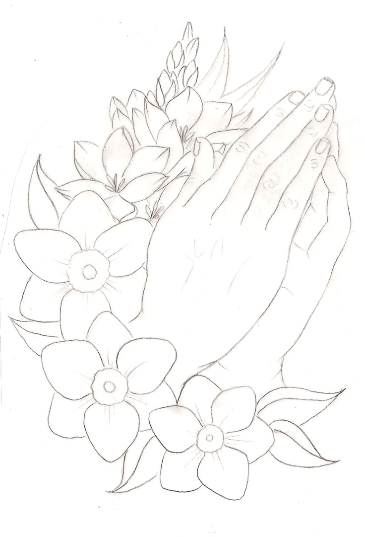 736x1081 Praying Hands With Rosary And Roses Drawings Best Ideas About