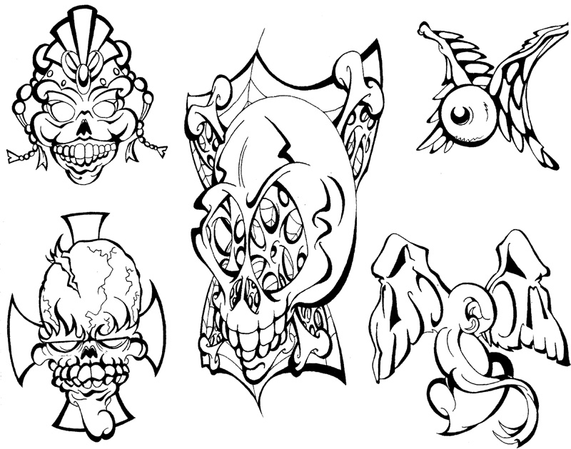 800x629 Skulls And Mo Tattoo Sketches For Tattoo Design