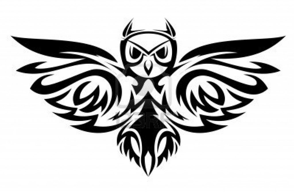 1024x670 Owl Tattoo Tribal Elaxsir