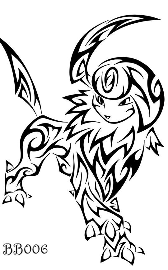 540x868 Tribal Pokemon Tattoos Designs