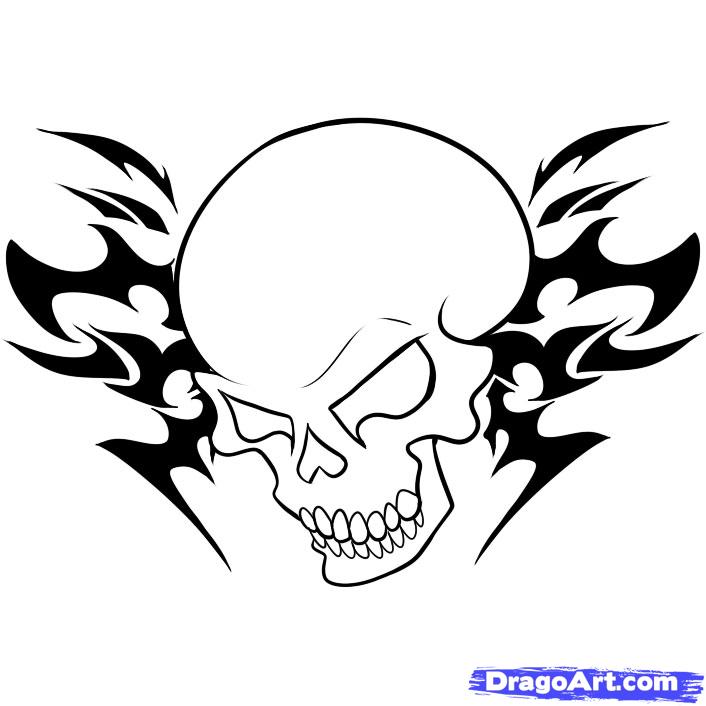 706x706 Tattoo Drawings In Pencil Easy Tattoo Designs For Beginners Skull