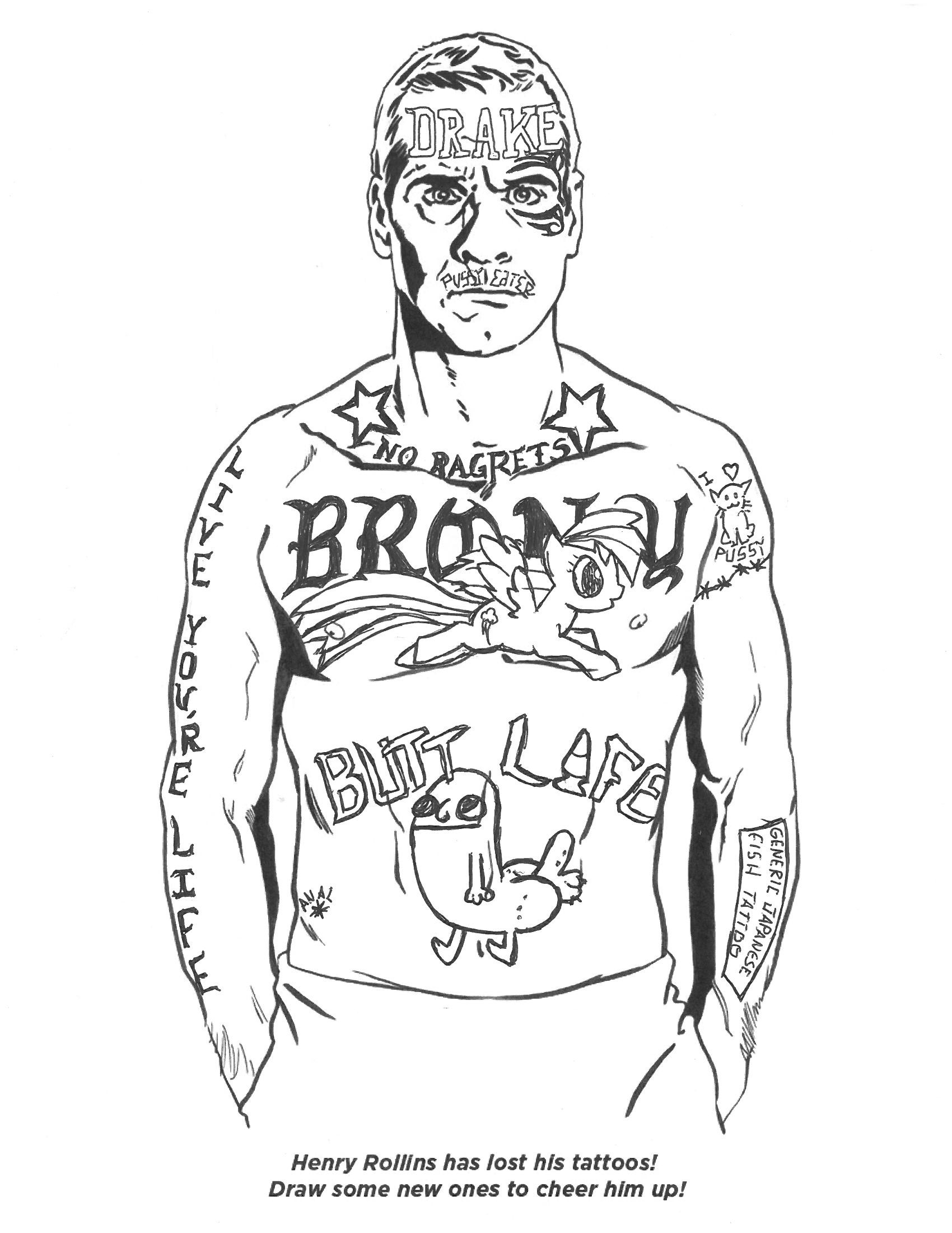 1700x2200 My Submission To The Draw Tattoos On Henry Rollins Post.